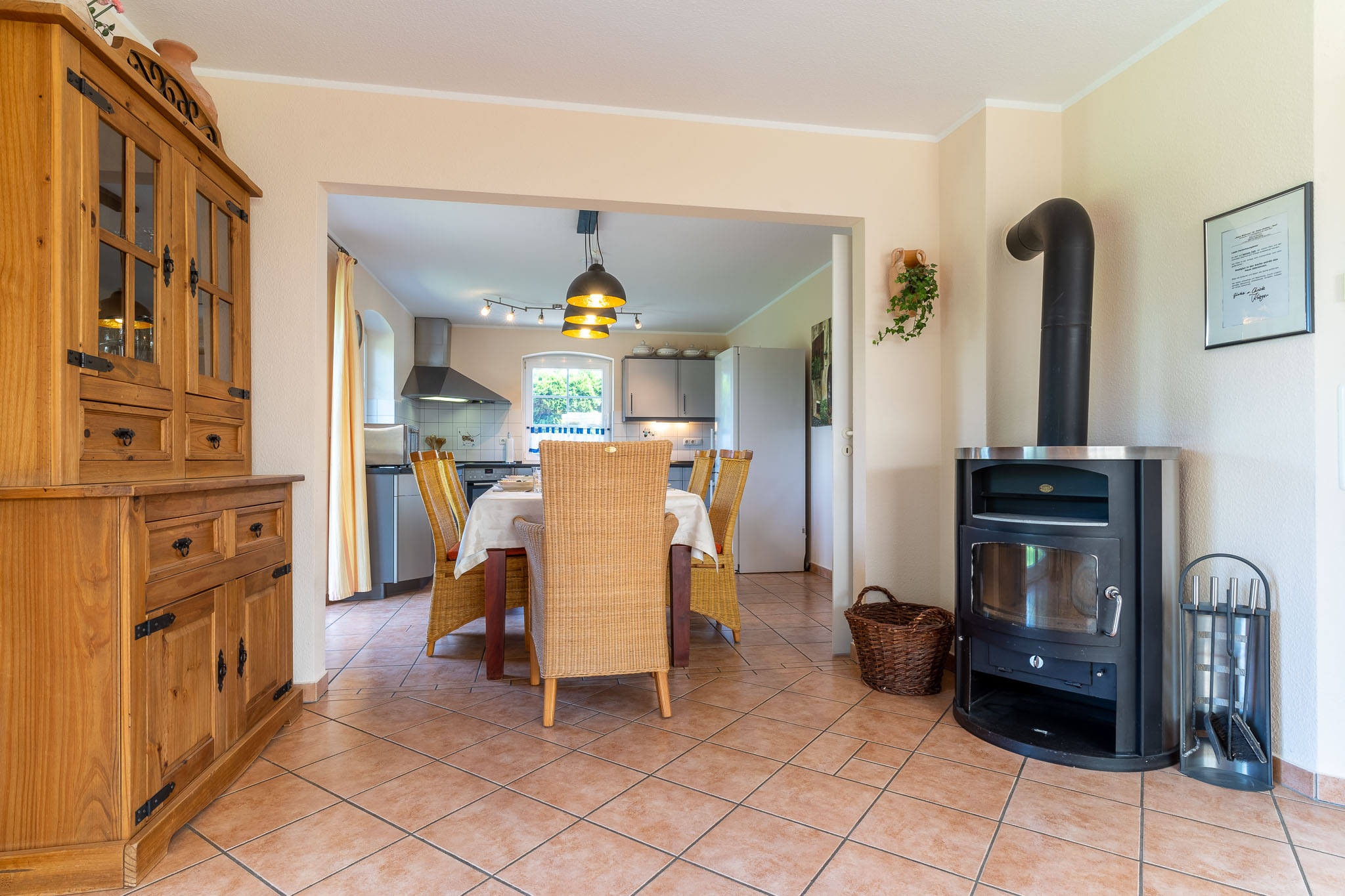 Ferienhaus Wildrose Essbereich