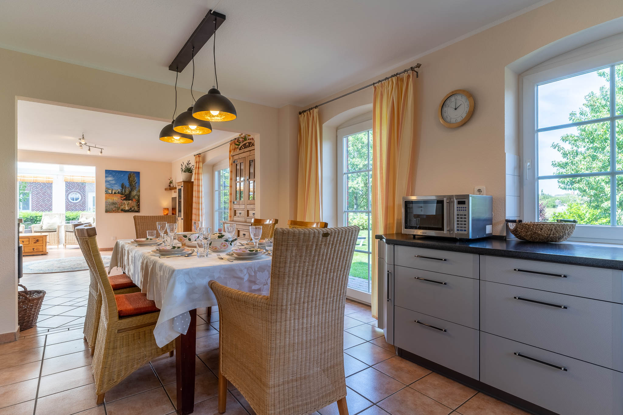 Ferienhaus Wildrose Essbereich